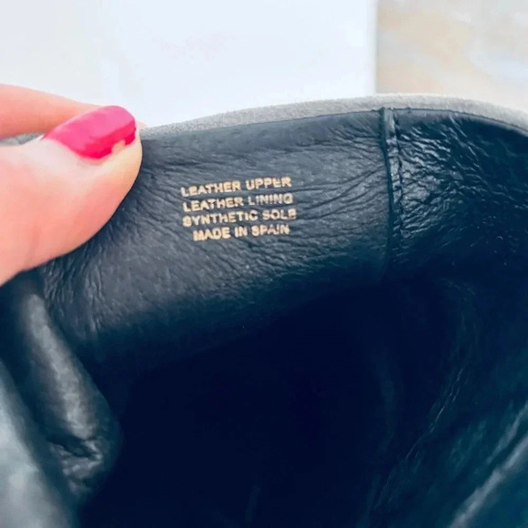 Pure Navy - Gray Suede Ankle Boots Mirrored Heels Women’s Size 7.5 - Picture 7 of 7